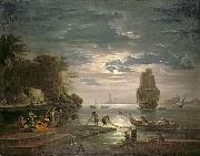 Claude-joseph Vernet Claude Joseph - The Night Spain oil painting artist
